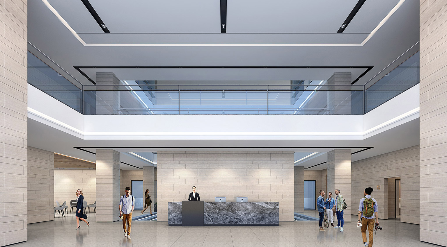 電子公司辦公樓室內設計